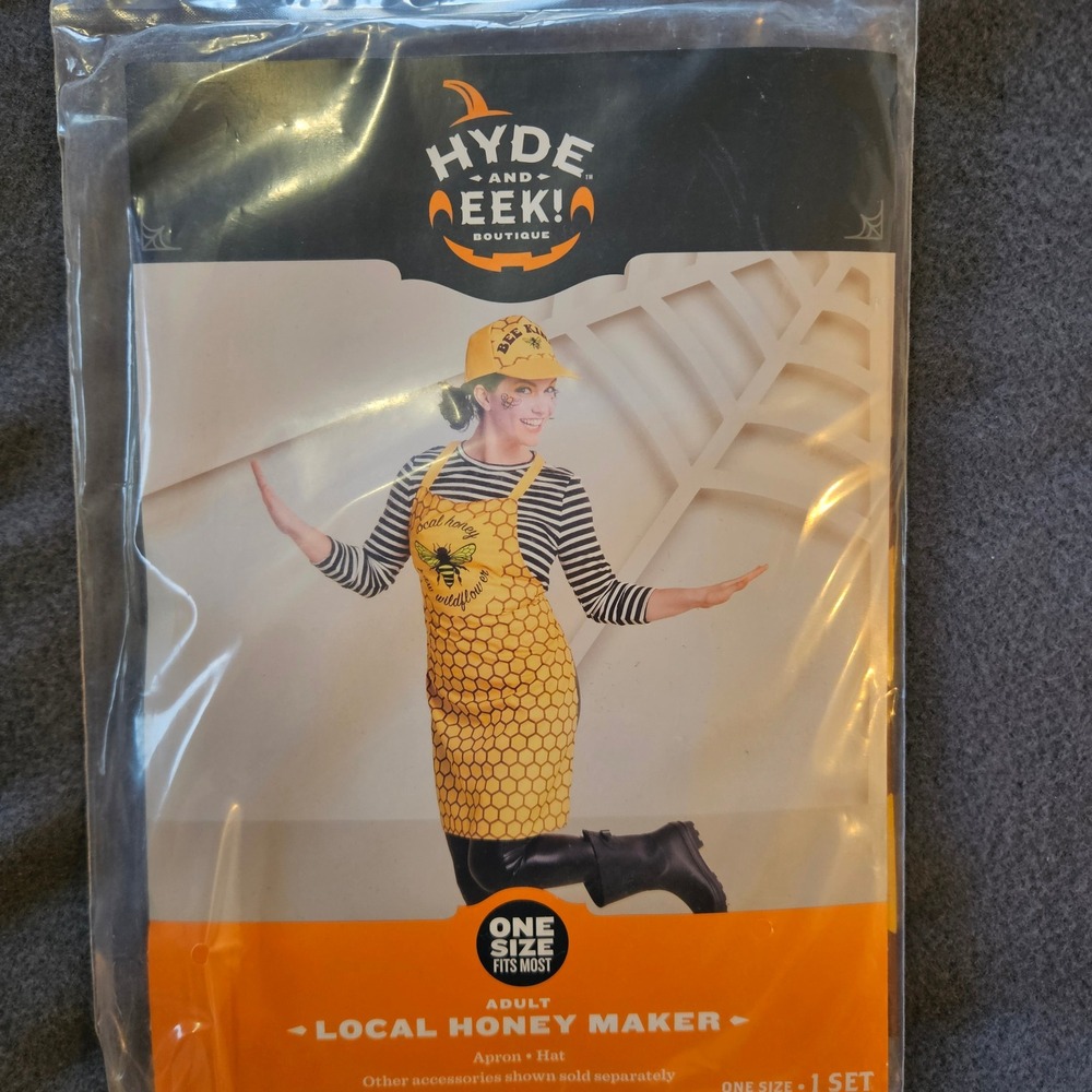 Hyde and Eek Boutique Infant Bumblebee Costume 12-18 Months w/ bee keeper adult - Picture 7 of 10